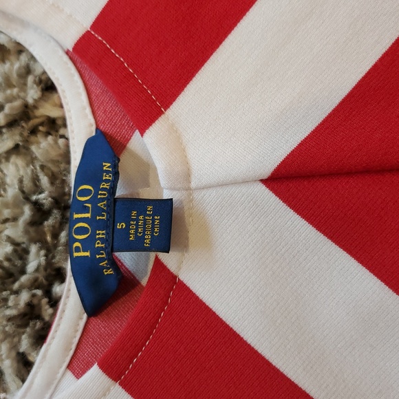 NEW Polo Ralph Lauren Chevron Stripe Dress - Picture 3 of 5